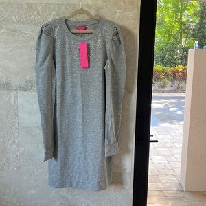 NWT Lilly Pulitzer Jansen Dress Heathered Seaside Grey S